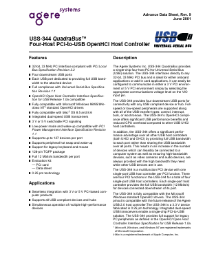 USS344 Datasheet PDF Agere -> LSI Corporation