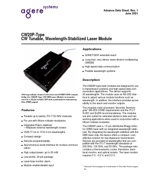 CW20P Datasheet PDF Agere -> LSI Corporation