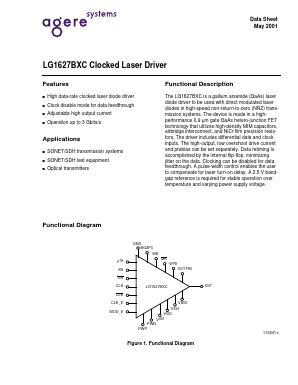 LG1627BXC Datasheet PDF Agere -> LSI Corporation