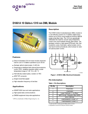 D1861A023 Datasheet PDF Agere -> LSI Corporation
