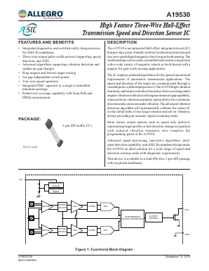 A19530LUCCTN-FSIBCEJ-A Datasheet PDF Allegro MicroSystems