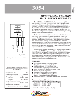 A3054KU-07 Datasheet PDF Allegro MicroSystems