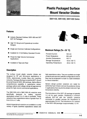 SMV1200-51 Datasheet PDF Alpha Industries
