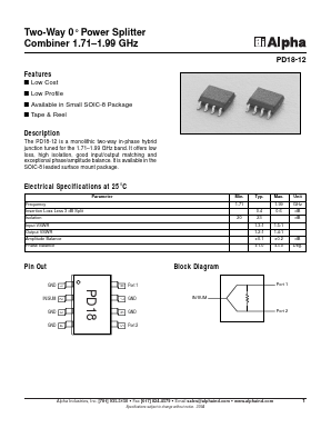 PD18-12 Datasheet PDF Alpha Industries