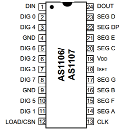 AS1107PL Datasheet PDF austriamicrosystems AG
