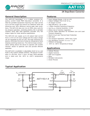 AAT1153IDE-0.6-T1 Datasheet PDF Analog Technology Inc