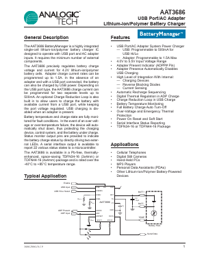 AAT3686IRN-4.2-T1 Datasheet PDF Analog Technology Inc
