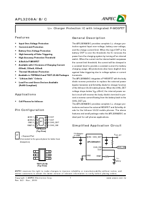 APL3208A Datasheet PDF Anpec Electronics