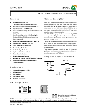APW7324KAI-TRG Datasheet PDF Anpec Electronics
