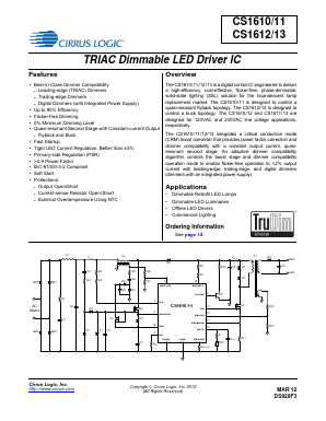 CS1610-FSZ Datasheet PDF Apex Microtechnology