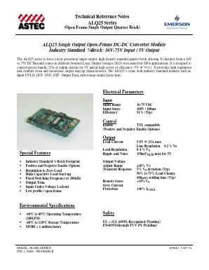 ALQ25 Datasheet PDF Astec Semiconductor => Silicon Link