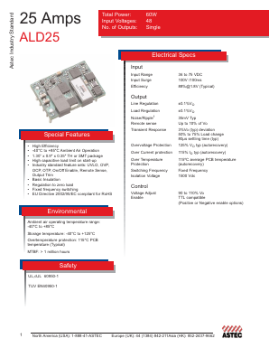 ALD12A48N-6SL Datasheet PDF Astec Semiconductor => Silicon Link