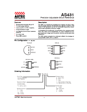 AS431B1D13 Datasheet PDF Astec Semiconductor => Silicon Link