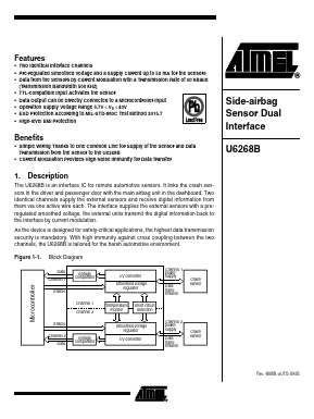U6268B Datasheet PDF Atmel Corporation