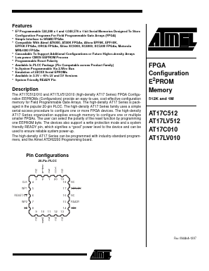 AT17C010 Datasheet PDF Atmel Corporation