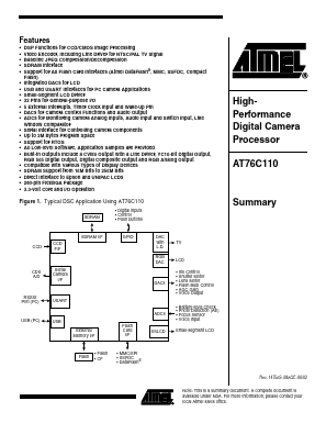 AT76C110 Datasheet PDF Atmel Corporation