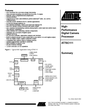 AT76C111 Datasheet PDF Atmel Corporation