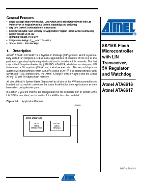 ATA6617-P3QW Datasheet PDF Atmel Corporation
