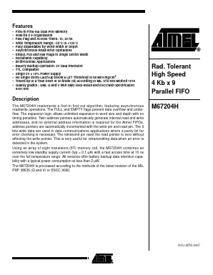 5962-8956810QTC Datasheet PDF Atmel Corporation