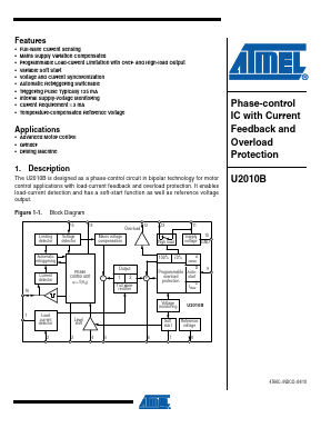 U2010B-XFPY Datasheet PDF Atmel Corporation