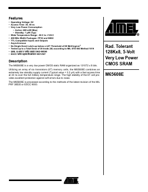 5962-8959818QZC Datasheet PDF Atmel Corporation