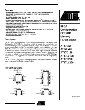 AT17LV256-10SC Datasheet PDF Atmel Corporation
