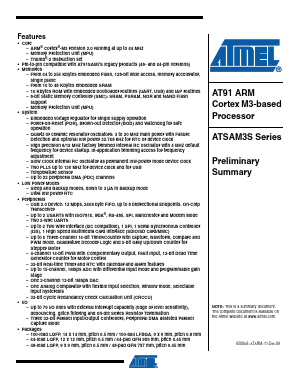 ATSAM3S2CA-AU Datasheet PDF Atmel Corporation