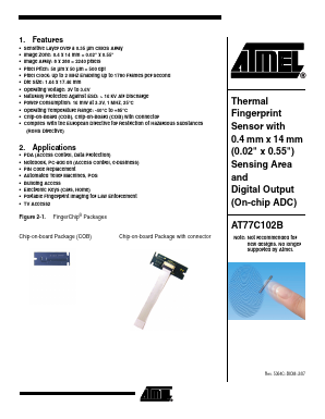 AT77C102B-CB01YV Datasheet PDF Atmel Corporation