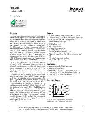 HCPL-7840-060E Datasheet PDF Avago Technologies