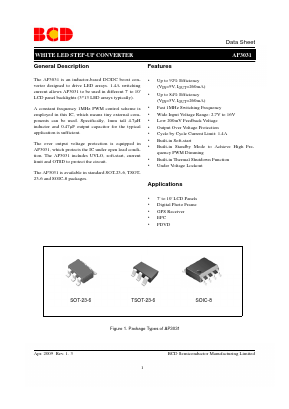 AP3031K-G1 Datasheet PDF BCD Semiconductor