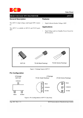 APT17NTR-G1 Datasheet PDF BCD Semiconductor