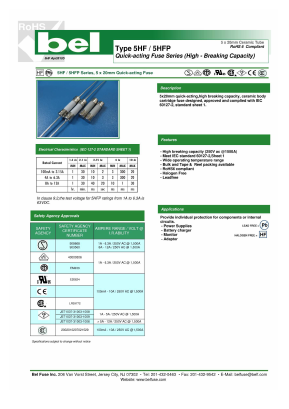 5HF800-R Datasheet PDF Bel Fuse Inc.