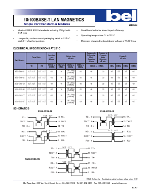 S558-5999-K9 Datasheet PDF Bel Fuse Inc.