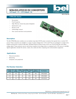 V7PA-03A330 Datasheet PDF Bel Fuse Inc.