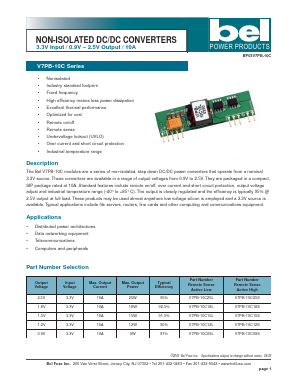 V7PB-10C18S Datasheet PDF Bel Fuse Inc.