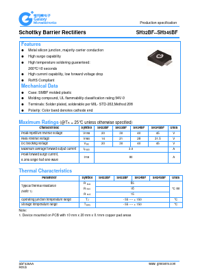 SH34BF Datasheet PDF Galaxy Semi-Conductor