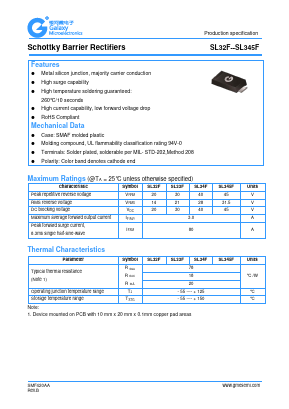SL345F Datasheet PDF Galaxy Semi-Conductor