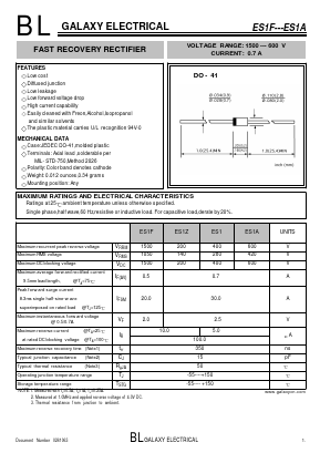 ES1Z Datasheet PDF Galaxy Semi-Conductor