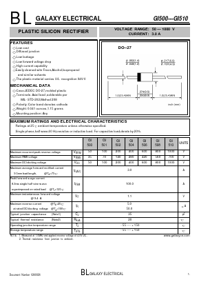 GI510 Datasheet PDF Galaxy Semi-Conductor