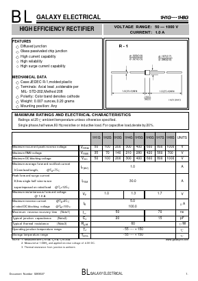 1H7G Datasheet PDF Galaxy Semi-Conductor