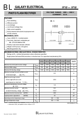1F15_ Datasheet PDF Galaxy Semi-Conductor