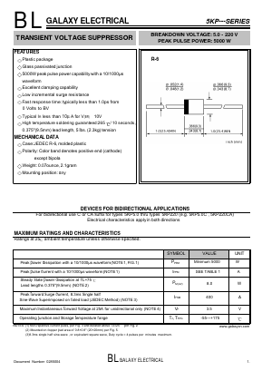 5KP Datasheet PDF Galaxy Semi-Conductor