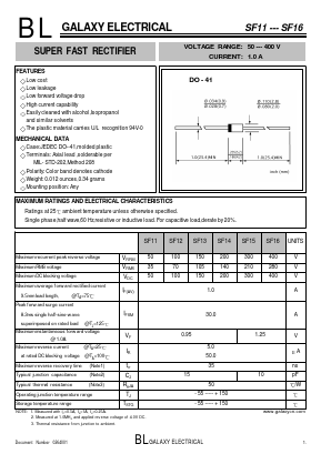 SF11 Datasheet PDF Galaxy Semi-Conductor