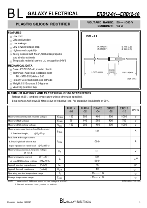 ERB12-02 Datasheet PDF Galaxy Semi-Conductor