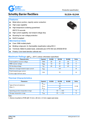 SL24A Datasheet PDF Galaxy Semi-Conductor