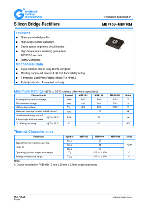MBF10K Datasheet PDF Galaxy Semi-Conductor