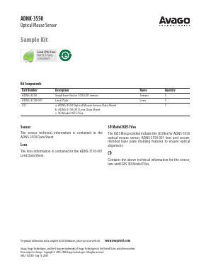 ADNK-3550 Datasheet PDF Broadcom Corporation