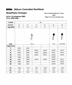 2N5062 Datasheet PDF Boca Semiconductor