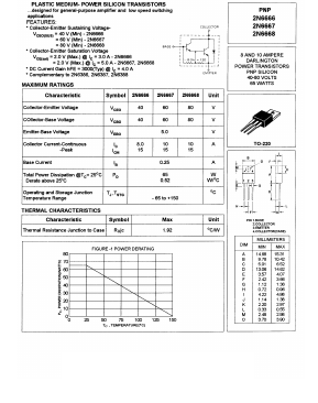 2N6668 Datasheet PDF Boca Semiconductor
