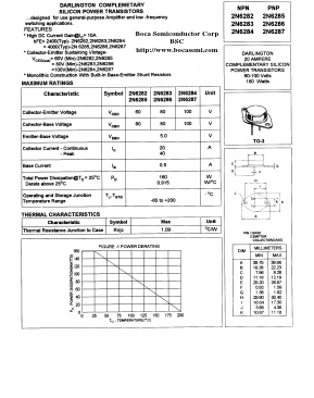 2N6284 Datasheet PDF Boca Semiconductor